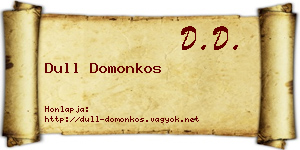 Dull Domonkos névjegykártya